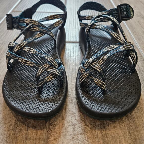 Chaco ZX/2 Classic Sandals Women’s 8 Dual Strap Blue Adjustable Hiking Shoe - Picture 4 of 10